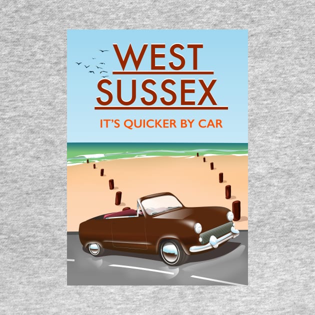 West Sussex "It's Quicker By Car" by nickemporium1